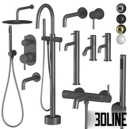 Faucets and showers Boheme uno set 1 (3dline.net)