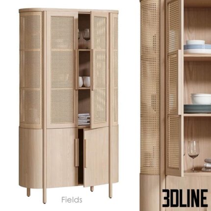 Fields Storage cabinet by Crate Barrel 0(3dline.net)