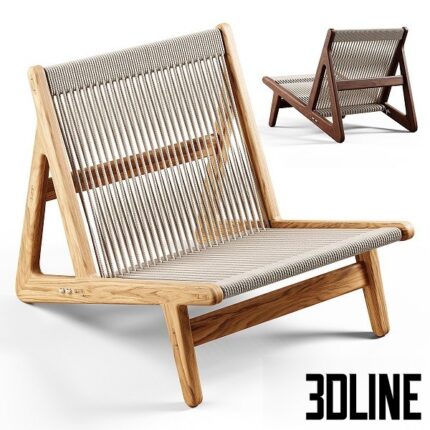GUBI MR01 Initial Lounge Chair(3dline.net)