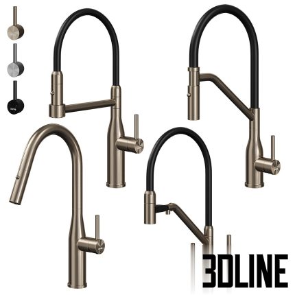 Gappo kitchen faucets(3dline.net)