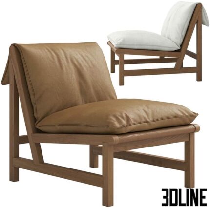 Globewest Sketch Cantaloupe Occasional Chair(3dline.net)