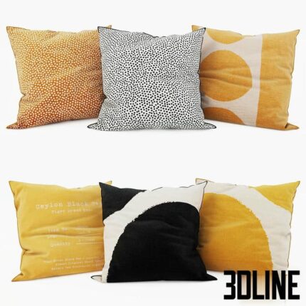 H M Home Decorative Pillows set 17(3dline.net)