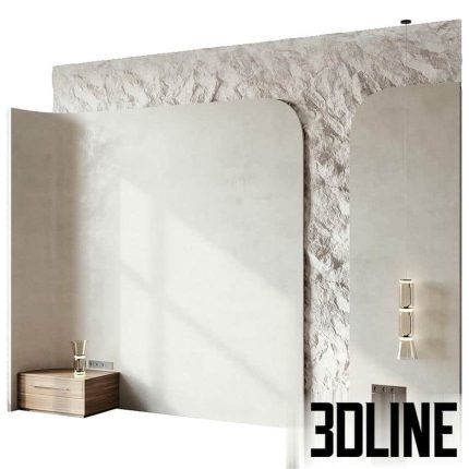 Headboard 3d Wall Panel 04(3dline.net)