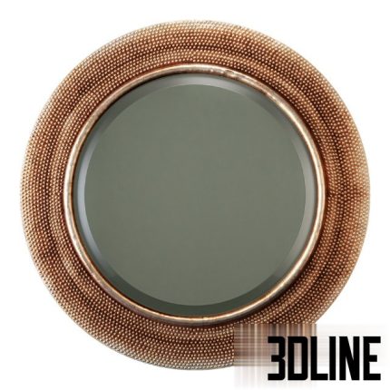 Howard Elliott Collection yukon champagne silver mirror (3dline.net)