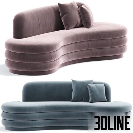 Ibiza Curved Sofa 0(3dline.net)