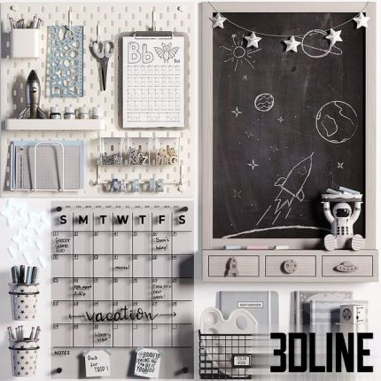 Ikea SKADIS Pegboard for Teenagers and Kids 07 0(3dline.net)