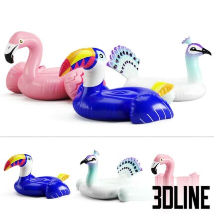 Inflatable swimming circles-birds(3dline.net)