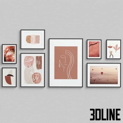 Interior Picture Frames Set-13(3dline.net)