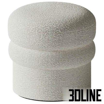 Interiortonic - Boucle Avina Ottoman(3dline.net)