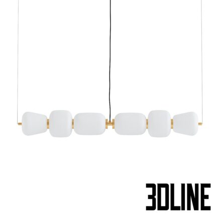 Kace 2 Light Kitchen Island Linear Pendant(3dline.net)