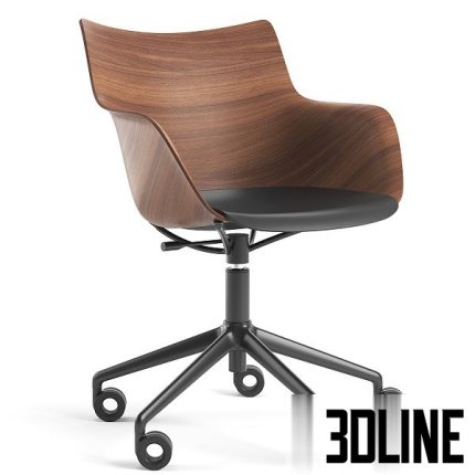 Kartell Q Wood Chair (3dline.net)