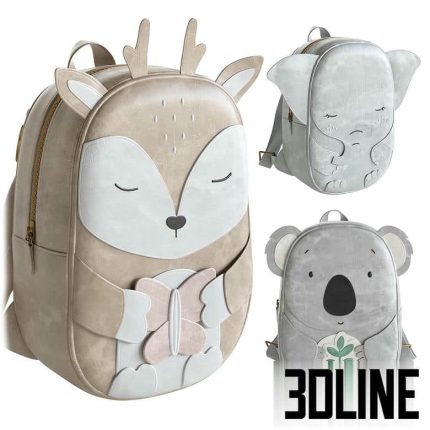 Kid backpacks Set 01(3dline.net)