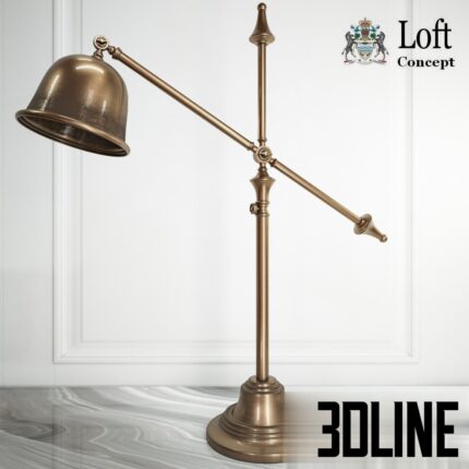 LOFT CONCEPT TABLE LAMP ANTIC BELL TABLE LAMP(3dline.net)