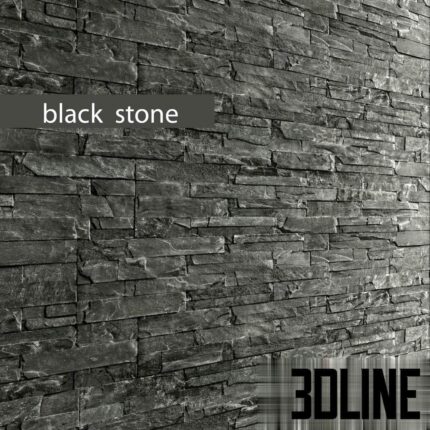 Masonry masonry  wall  wild stone  slate  black  loft(3dline.net)