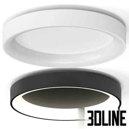 Minimalism Metal LED Ceiling Lamp(3dline.net)