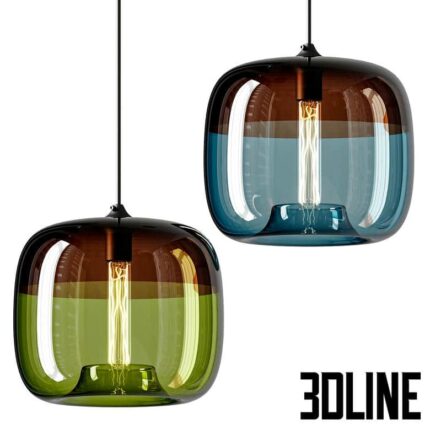 Modern Nordic Art Deco Colorful Hanging Glass(3dline.net)