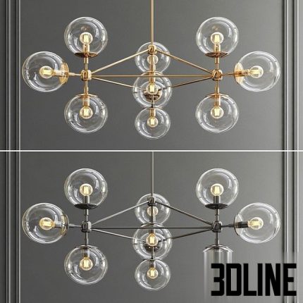 Modo 10 Bulb Chandelier 0(3dline.net)