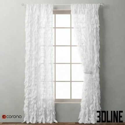 RH CASCADING TULLE DRAPERY PANEL 2(3dline.net)