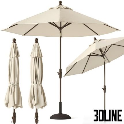 Round Outdoor Patio Umbrella Pottery Barn 0(3dline.net) 0(3dline.net)