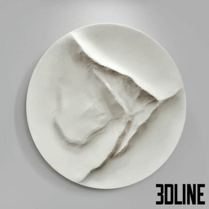 Round Wall panel FROM A MOUNTAIN STREAM(3dline.net)
