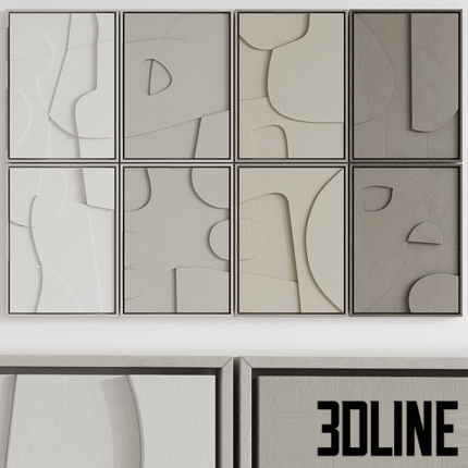 Set of Relief Panels Edith Beurskens(3dline.net)