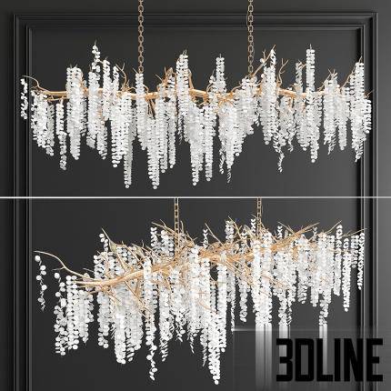 Shiro-Noda Cluster Horizontal Chandelier(3dline.net)