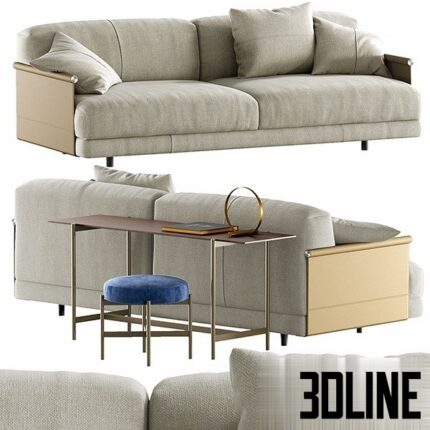 Sofa Ditre Italia Althon Night and Table Ditre Italia Erys(3dline.net)