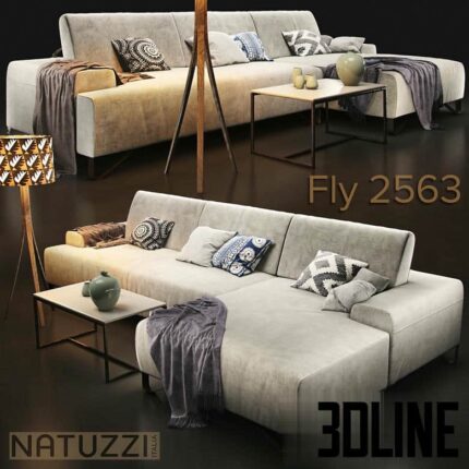 Sofa natuzzi Fly 2563(3dline.net)