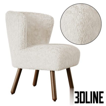 ZARA HOME TERRYCLOTH ARMCHAIR 2(3dline.net)