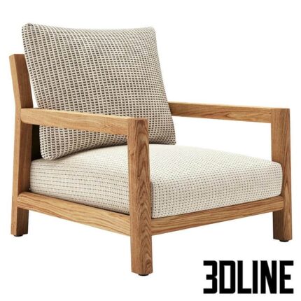 B B Italia Pablo Outdoor Armchair(3dline.net)