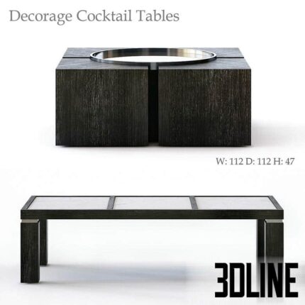 Bernhardt Decorage Cocktail Tables(3dline.net)