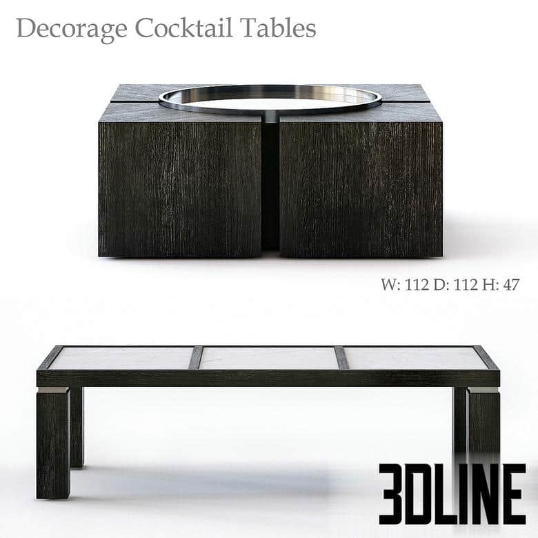 Bernhardt Decorage Cocktail Tables(3dline.net)