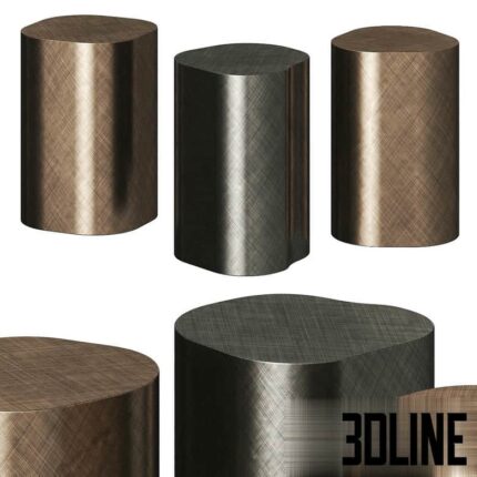 Cattelan Italia Pancho Coffee Side Tables(3dline.net)