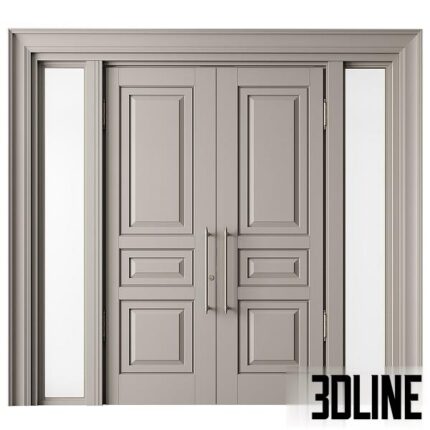 Classic Front Door Set 66(3dline.net)