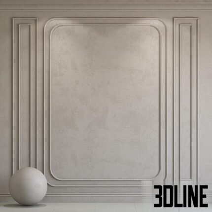 Decorative plaster with molding 273(3dline.net)