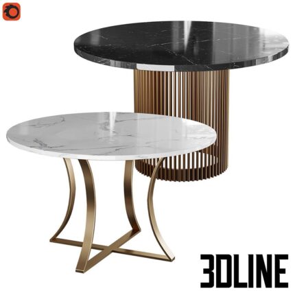 Dinner table set Faun and Damen 48(3dline.net)