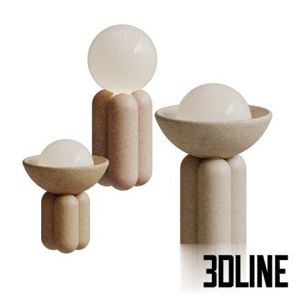 Half Sphere Lamp By Lisa Allegra 2(3dline.net)