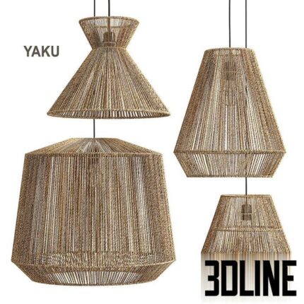 Hemp lamp Yaku LA REDOUTE(3dline.net)