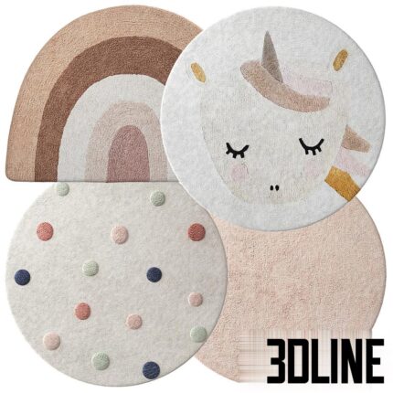 Kids rugs set Petite Amelie  02 (3dline.net)