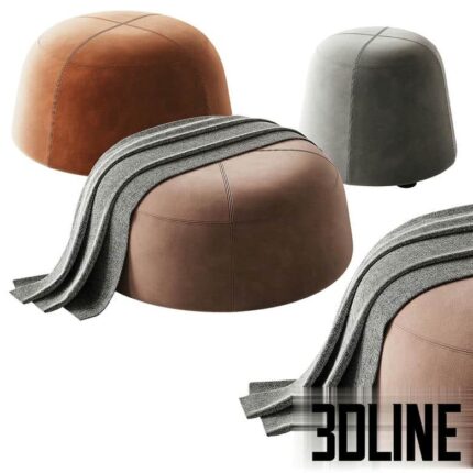 MDF Italia FUJI pouf(3dline.net)