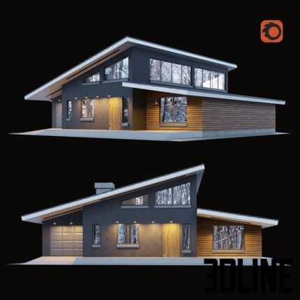 Modern cottage(3dline.net)
