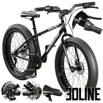 Mongoose Malus Mens and Women Fat Tire Mountain Bike(3dline.net)