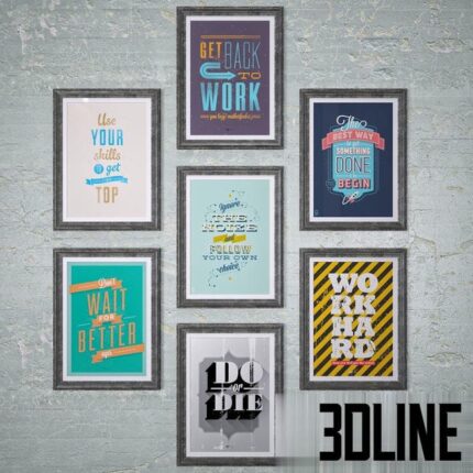 Motivational posters(3dline.net)