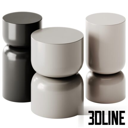 Nordal Amina and Matka Side Tables by Westwing Collection(3dline.net)