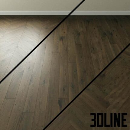 Parquet oak Coswick. Inspire SCANDINAVIAN dark(3dline.net)