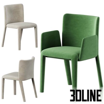 Potocco lars dining chair(3dline.net)