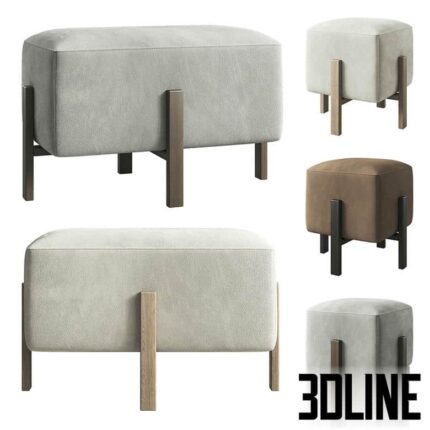 Pouf Emmy bench from iModern (3dline.net)