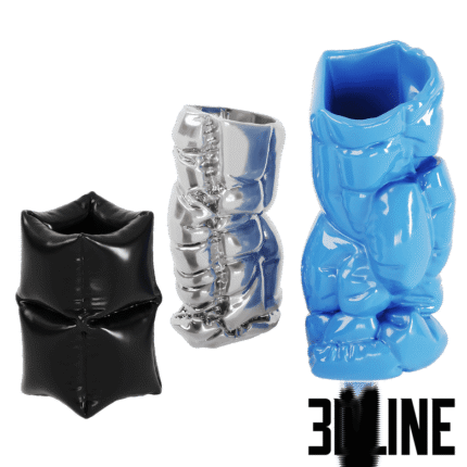 Puffer Vases ABS Plastic by Gast Studio(3dline.net)