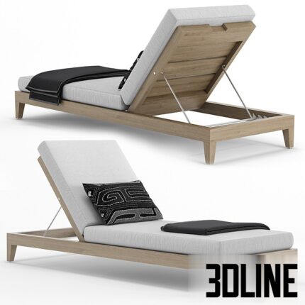 RH Outdoor Baimain chaise(3dline.net)