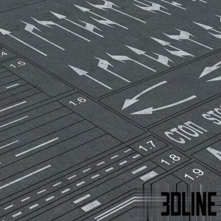 Road markings GOST(3dline.net)